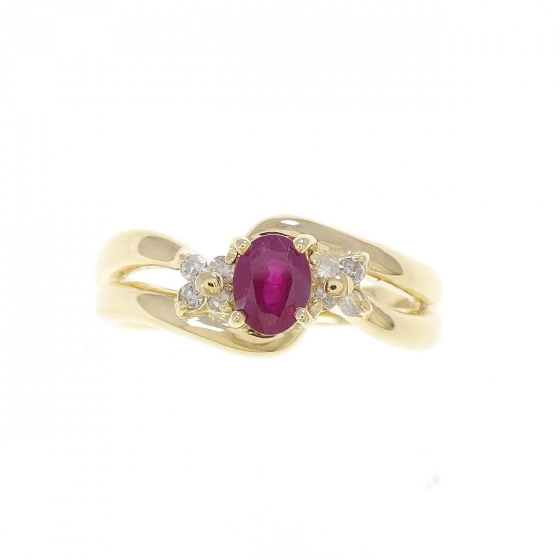 18K YELLOW GOLD RUBY RING - 2