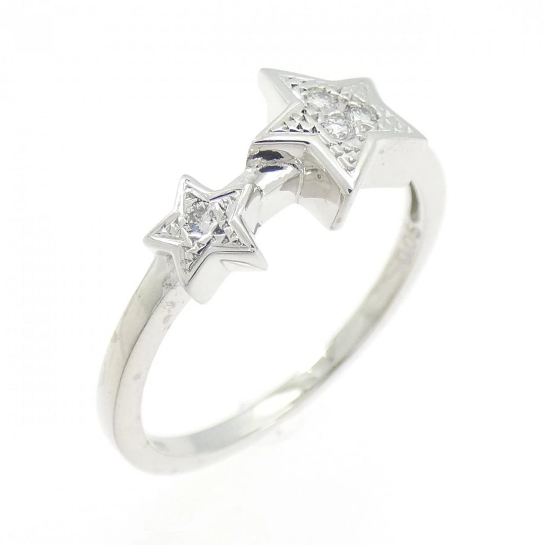 STAR JEWELRY DIAMOND RING: Star Jewelry Diamond Ring Brand: STAR JEWELRY Type: star jewelry ring Material: K18 white gold, Main Stone/Creation Natural Color: White Gold Size: US5 1/4 Accessories: None Accessories