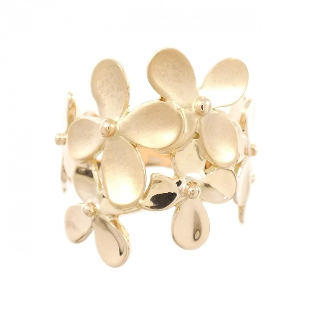 K18PG FLOWER RING - 2