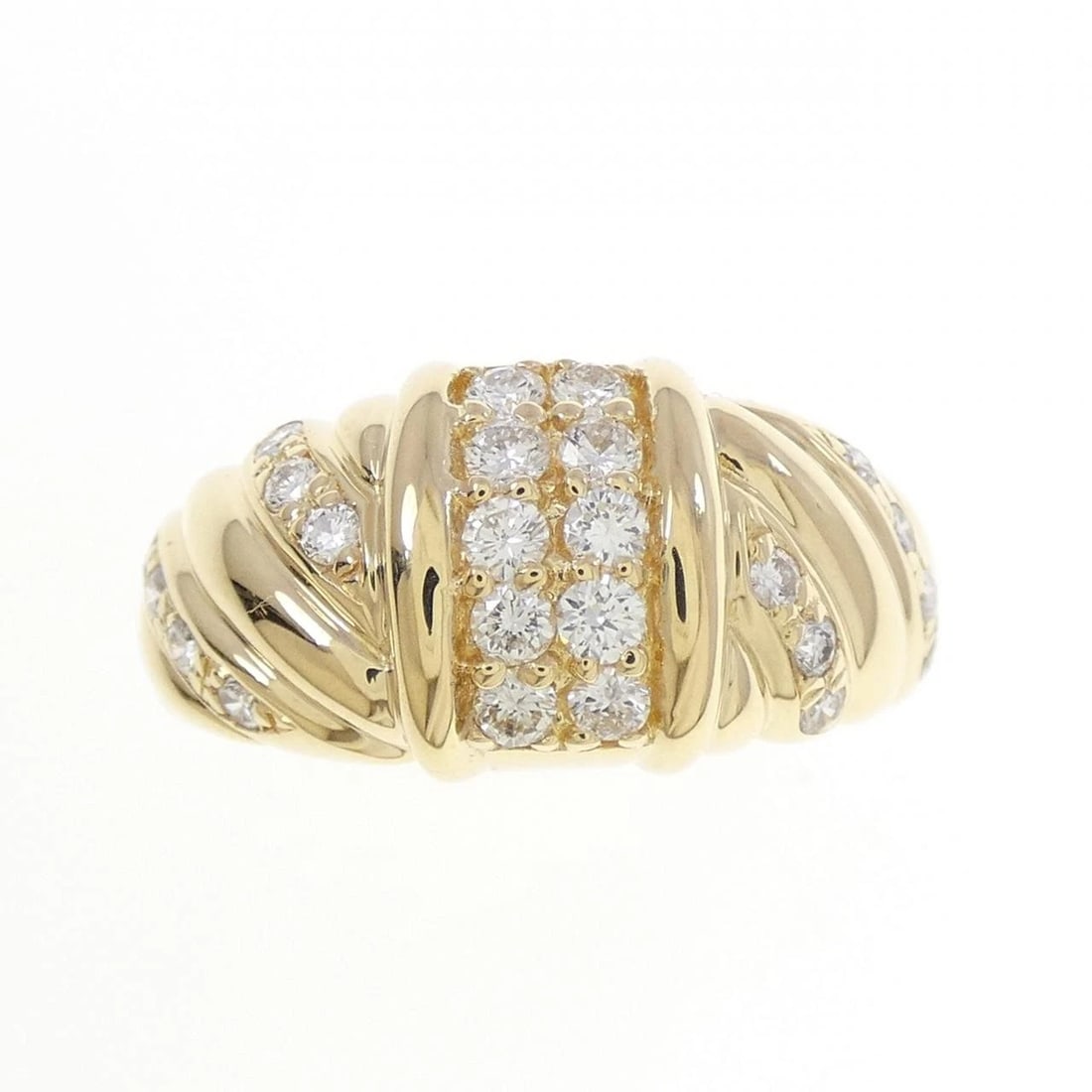 K18YG DIAMOND RING - 2