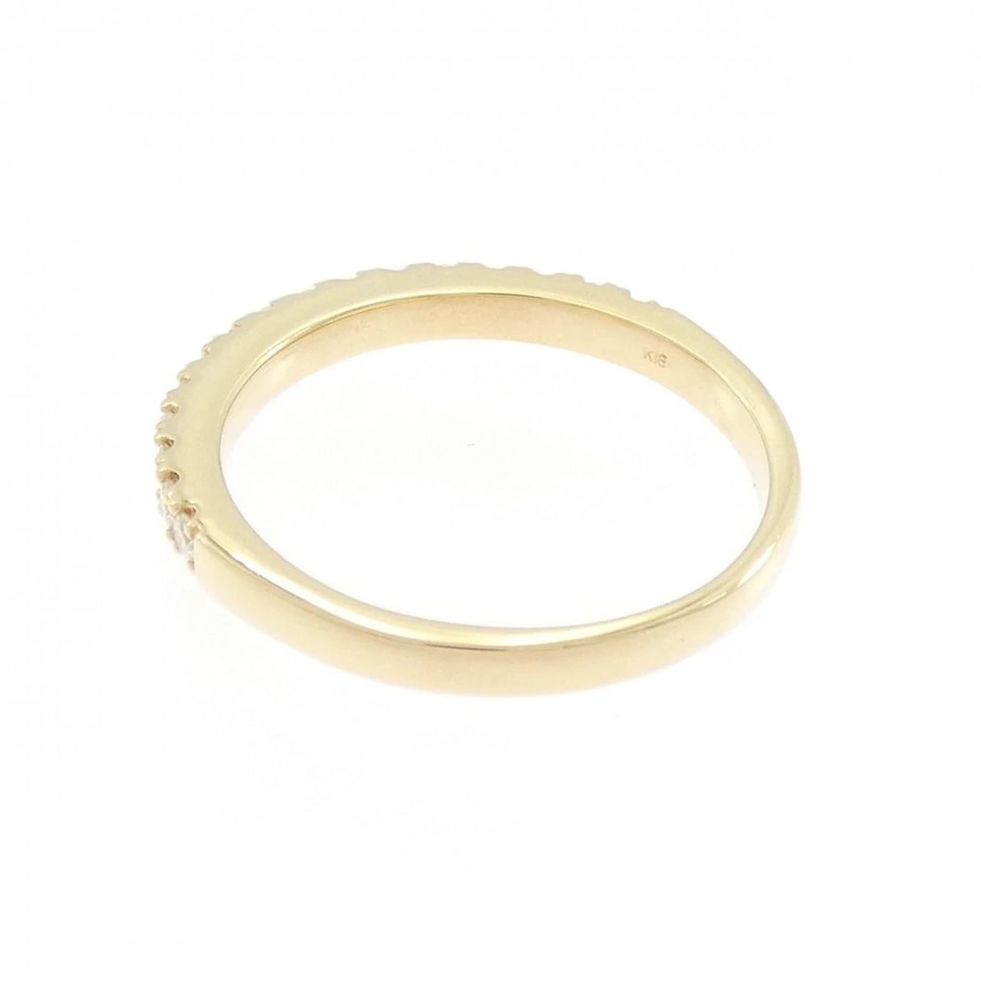 K18YG DIAMOND RING: K18YG Diamond Ring Brand: Unbranded Type: Diamond ring Material: K18 yellow gold, Main Stone/Creation Natural Color: Yellow Gold Size: US7 1/4 Accessories: None Accessories Notice: When pu