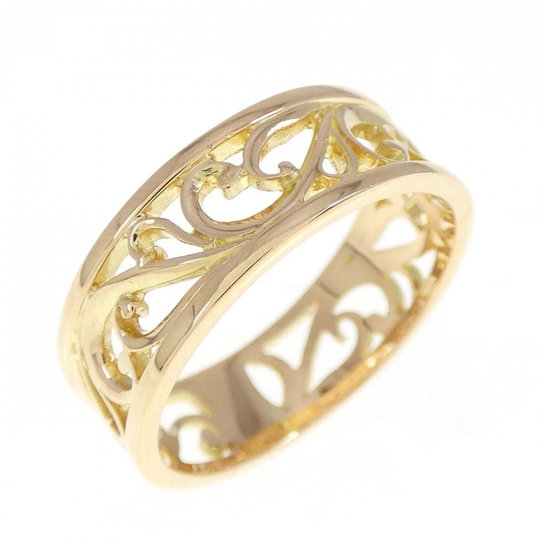 K18YG RING: K18YG ring Brand: Unbranded Type: ring Material: K18 yellow gold, Color: Yellow Gold Size: US5 1/2 Accessories: None Accessories Notice: When purchasing pre-owned goods, please refer to the