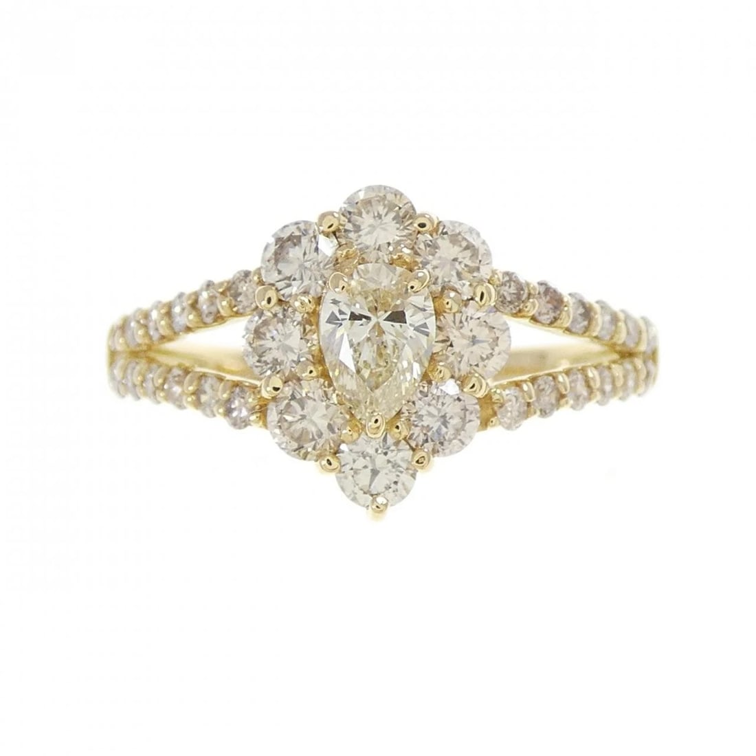 K18YG DIAMOND RING - 2