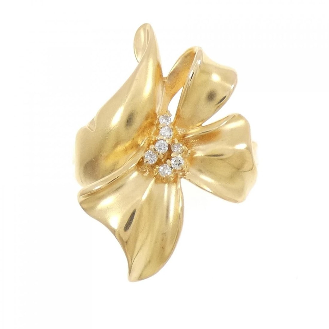 K18YG DIAMOND RING - 2