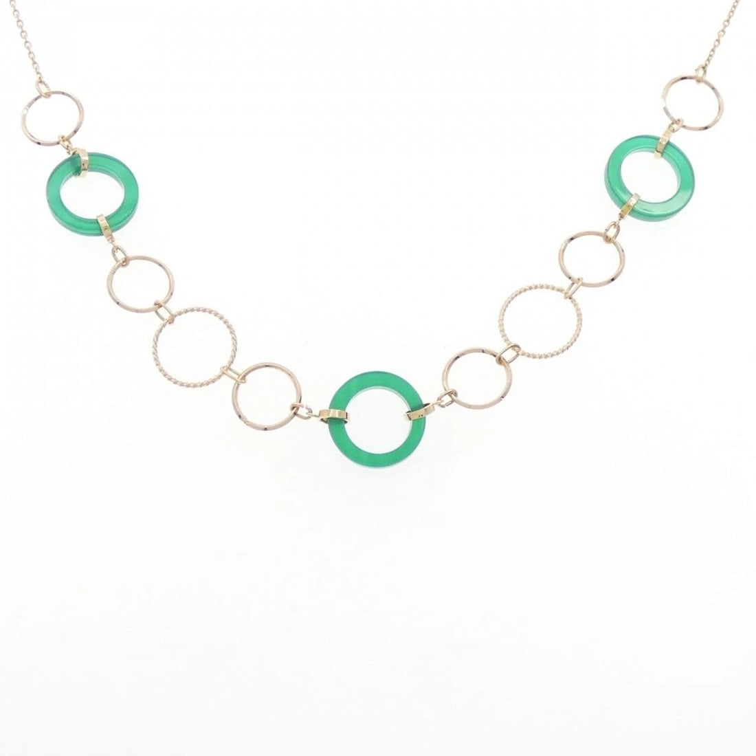 K18YG CHALCEDONY NECKLACE (1 of 2)