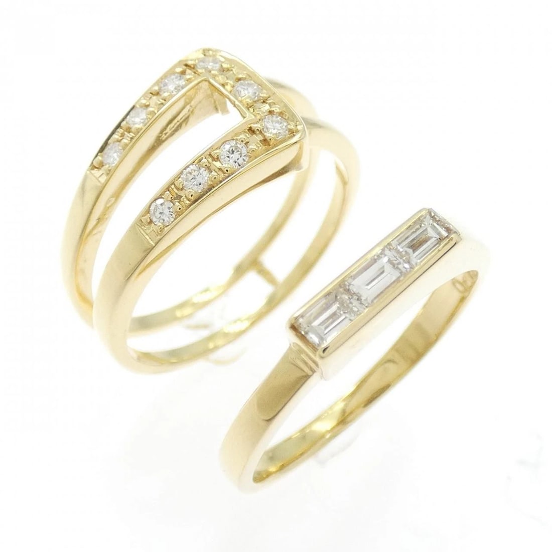 K18YG DIAMOND RING - 2
