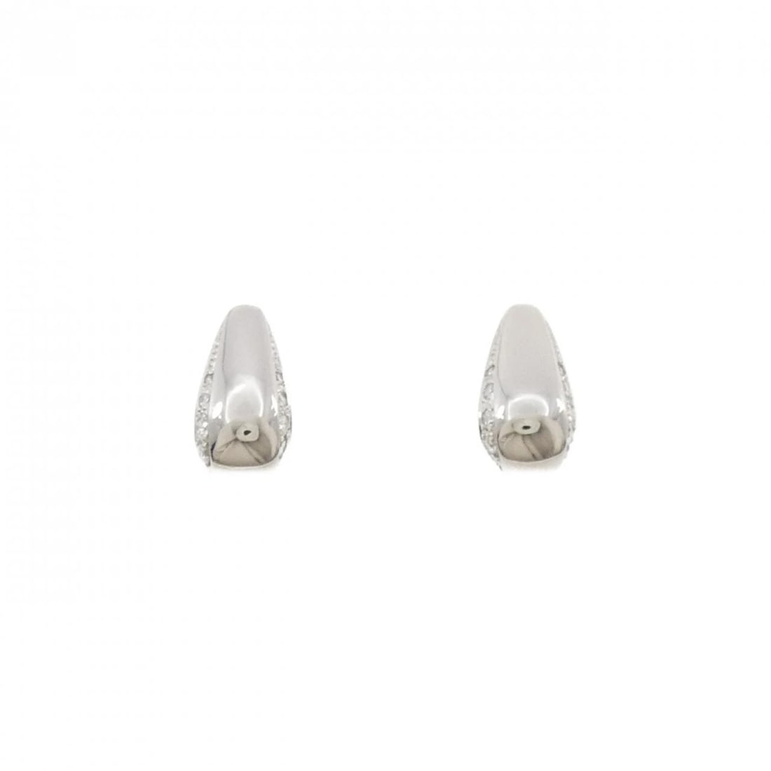 PT900 DIAMOND PIERCE: PT900 Diamond Pierce Brand: Unbranded Type: Diamond Pierce/Earring Material: Platinum900, Main Stone/Creation Natural Color: None Size: Approx. height x width: 12.8mm x 6.9mm Accessories: