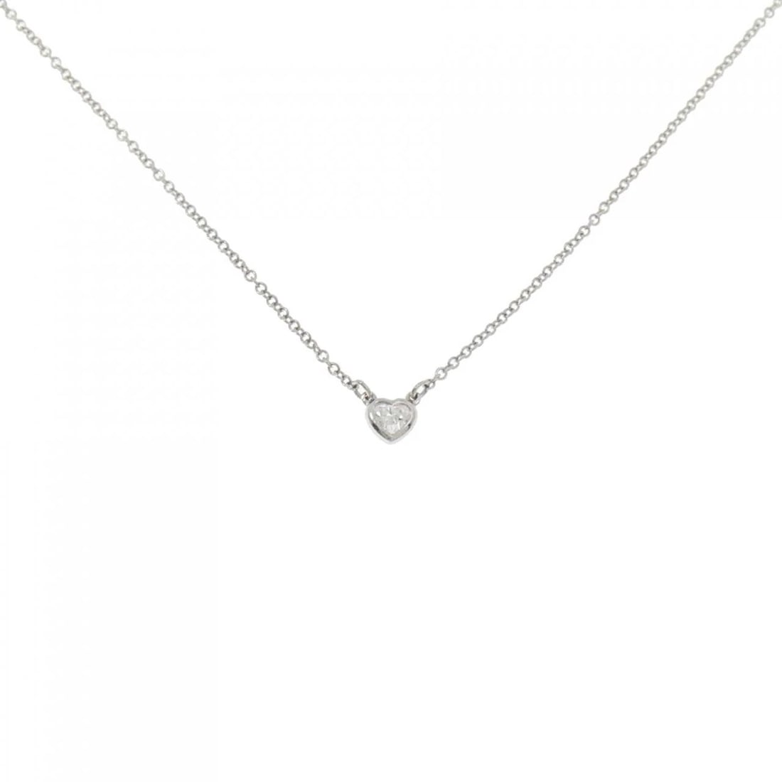TIFFANY & CO. BY THE YARD HEART NECKLACE: TIFFANY & Co. By the Yard Heart Necklace Brand: TIFFANY&Co Type: TIFFANY&Co. Necklace Material: Platinum950, Main Stone/Creation Natural Color: None Size: Actual Size Pendant length approx. x