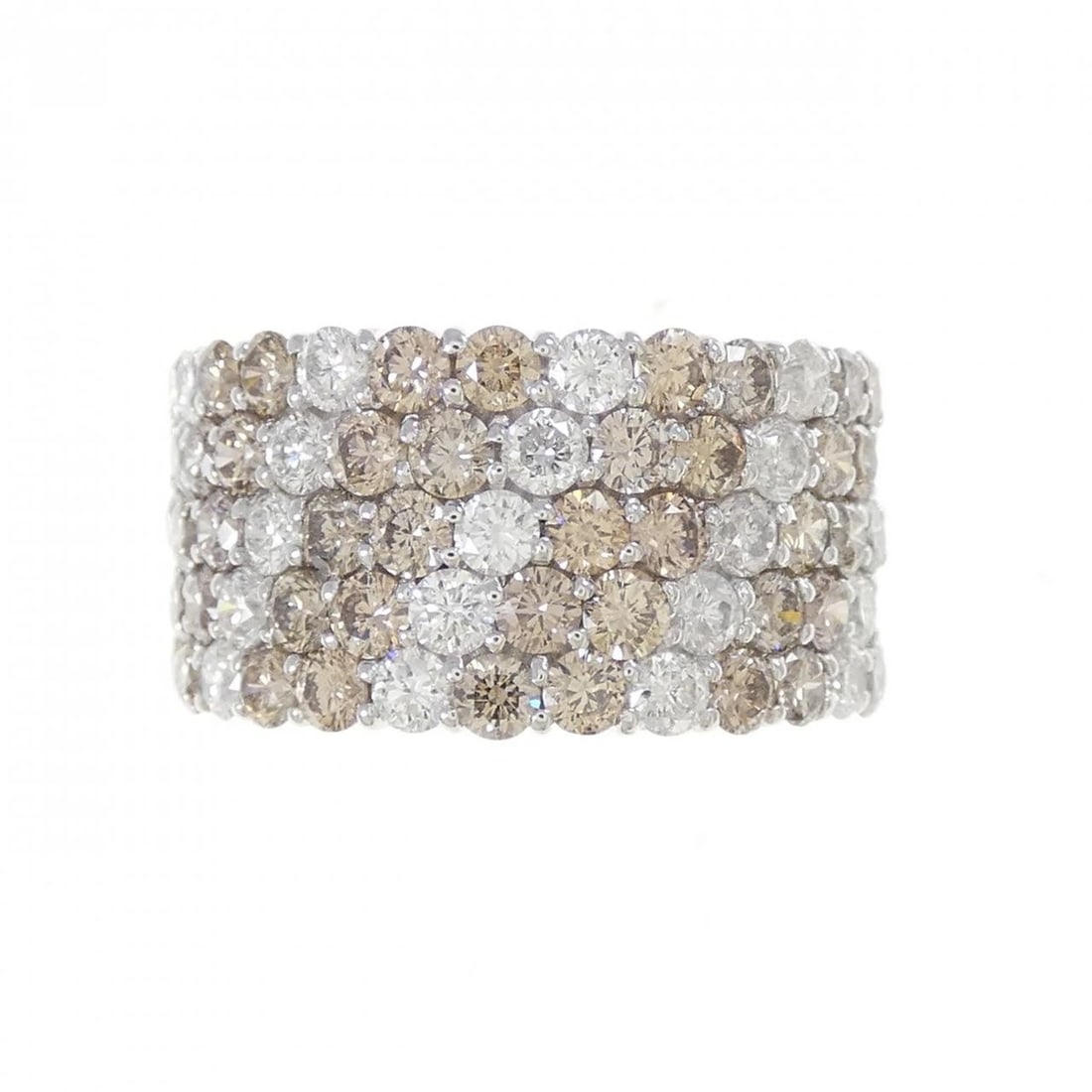 K18WG DIAMOND RING - 2