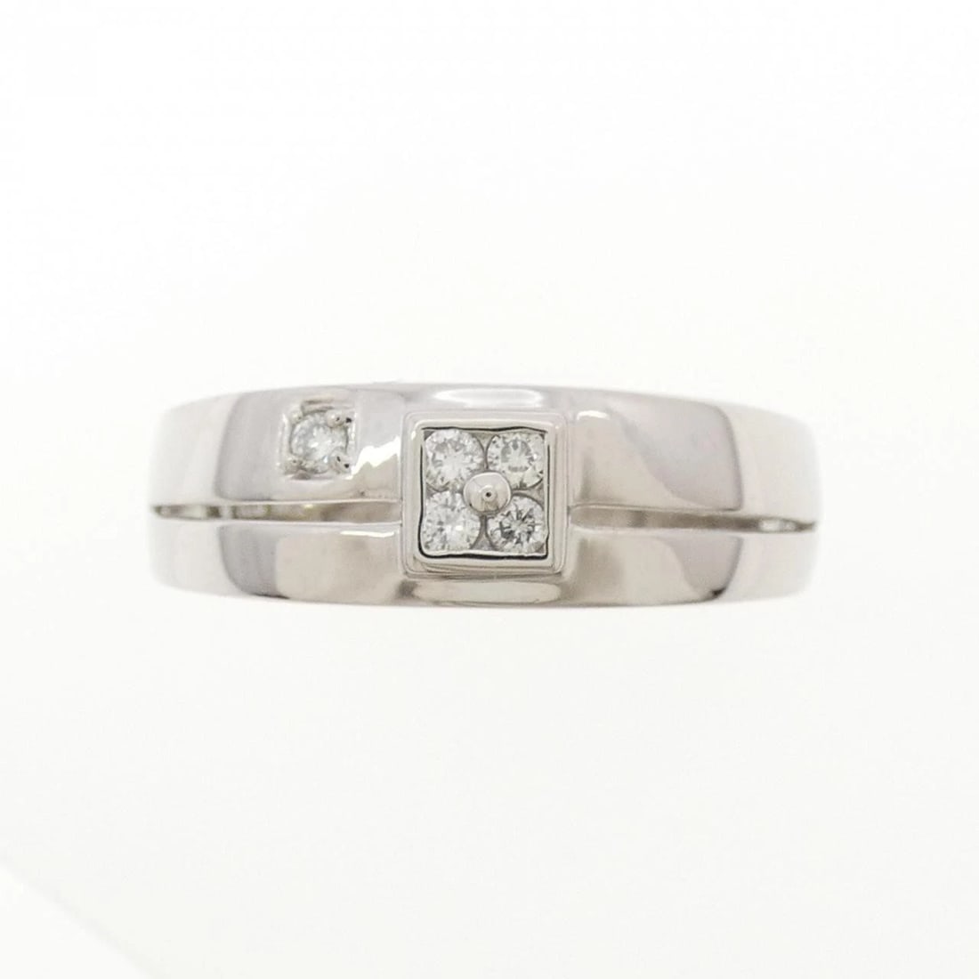 K18WG DIAMOND RING - 2