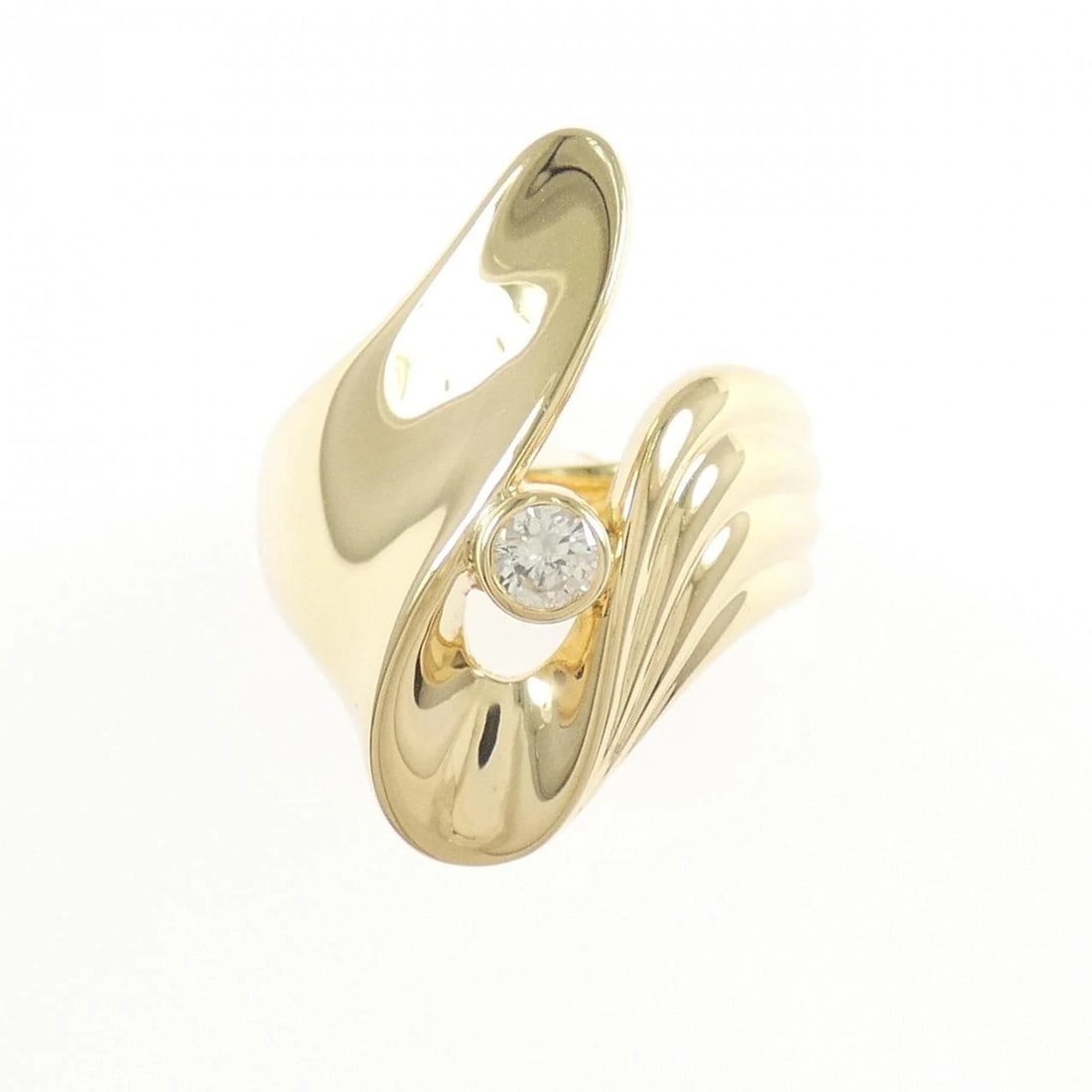 K18YG DIAMOND RING - 2