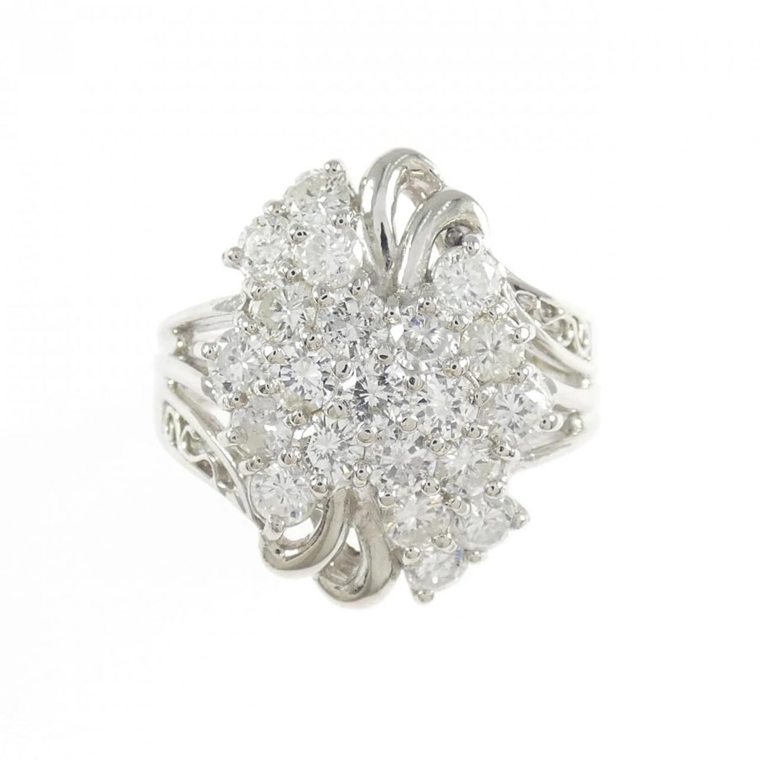 PT900 DIAMOND RING 1.55CT: PT900 Diamond Ring 1.55CT Brand: Unbranded Type: Diamond Ring Material: Platinum900, Main Stone/Creation Natural Color: None Size: US6 1/4 Accessories: None Accessories Notice: When