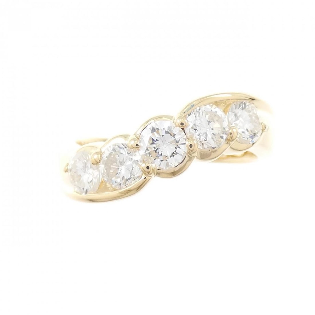 K18YG DIAMOND RING - 2