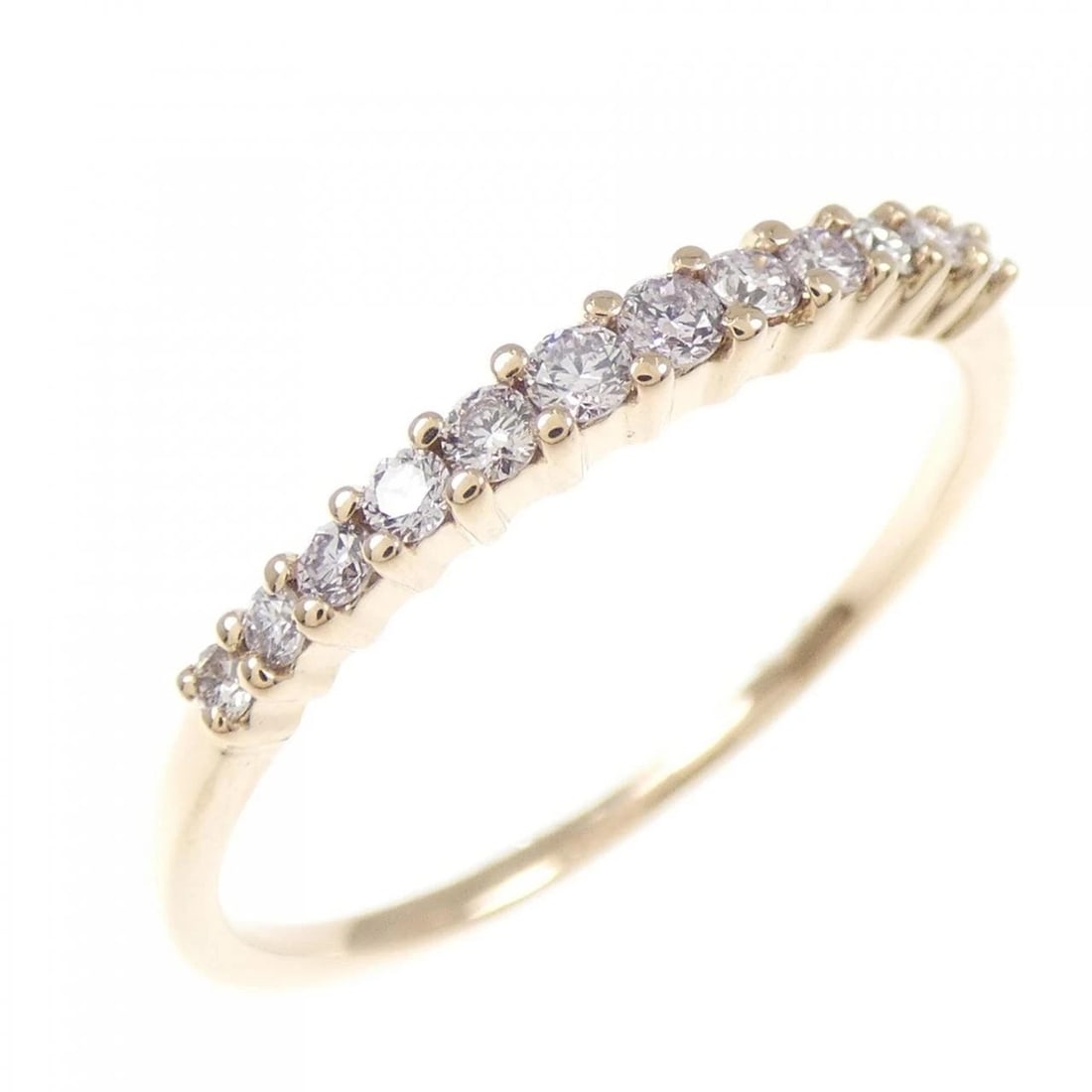 K18PG DIAMOND RING: K18PG Diamond Ring Brand: Unbranded Type: Diamond Ring Material: K18 Pink Gold, Main Stone/Creation Natural Color: Pink Gold Size: US6 Accessories: None Accessories Notice: When purchasing