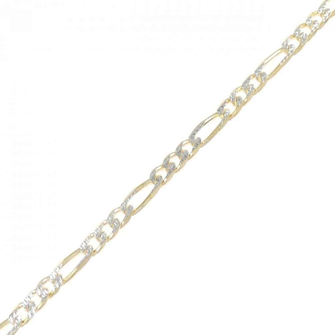 K18YG/K18WG BRACELET: K18YG/K18WG Bracelet Brand: Unbranded Type: Bracelet Material: 18K Yellow Gold/18K White Gold, Color: Yellow Gold White Gold Size: Actual Size Max width approx.: 2.7mm Size 17.5cm Accessories: No