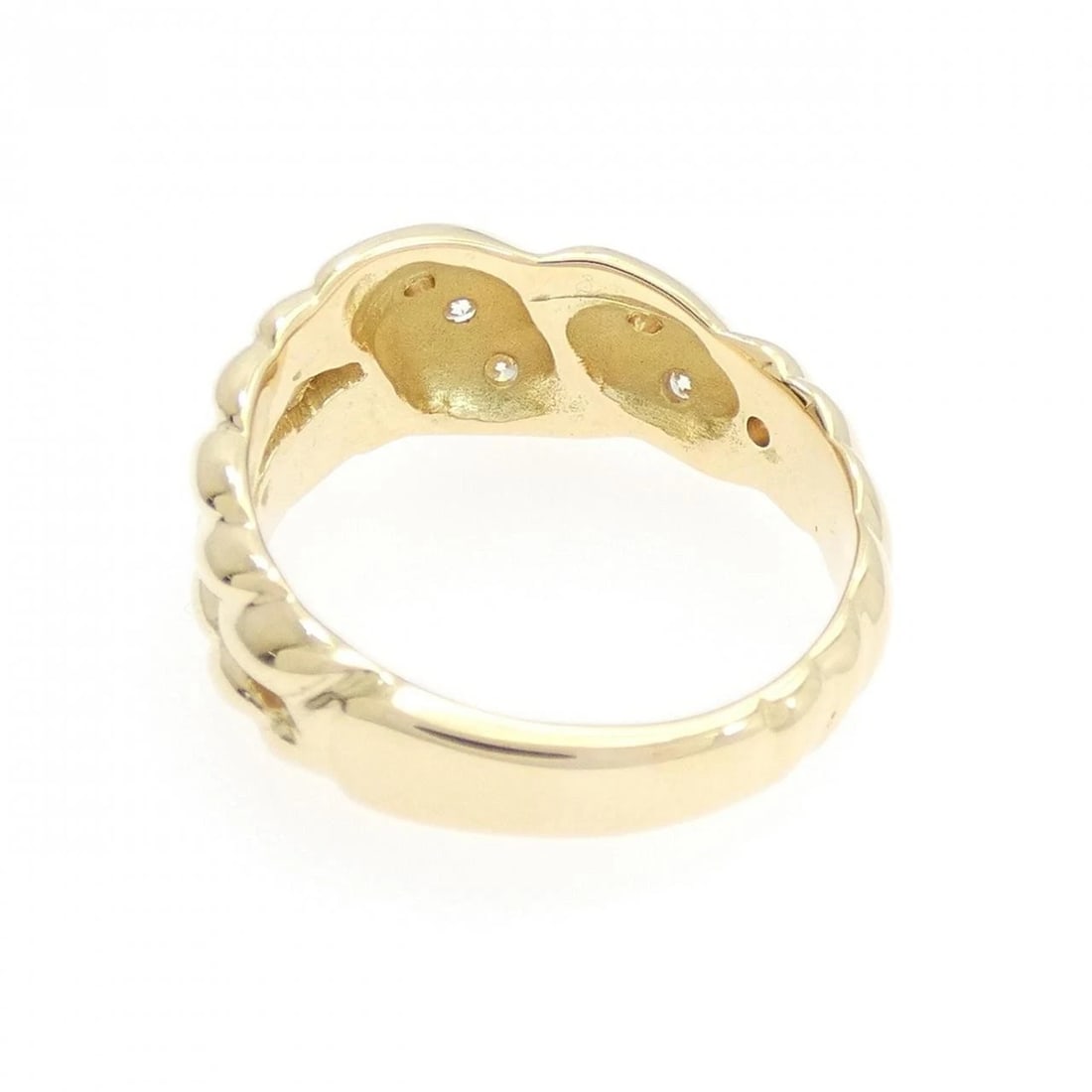 K18YG DIAMOND RING: K18YG Diamond Ring Brand: Unbranded Type: Diamond ring Material: K18 yellow gold, Main Stone/Creation Natural Color: Yellow Gold Size: US5 3/4 Accessories: None Accessories Notice: When