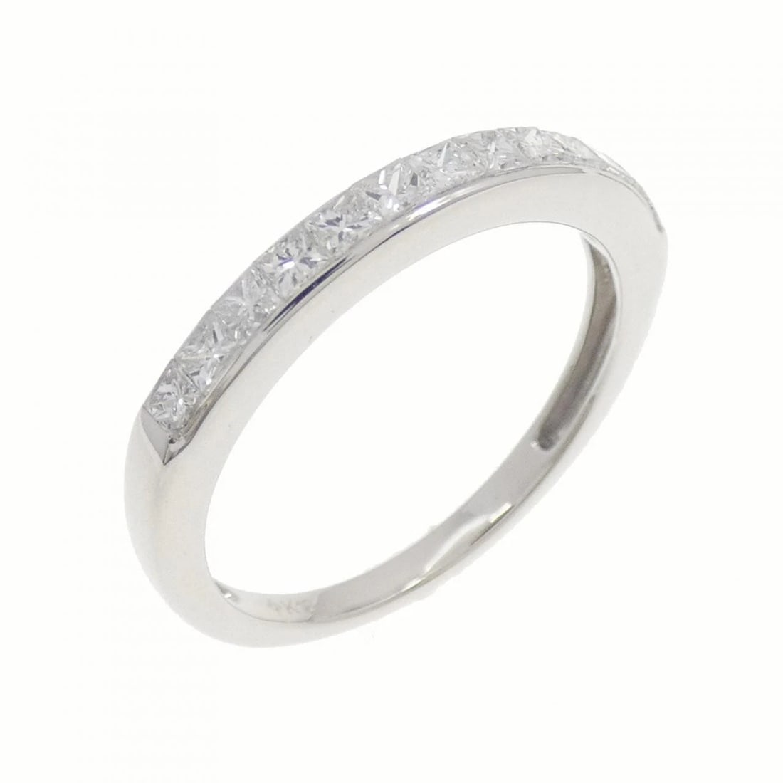 K18WG DIAMOND RING: K18WG Diamond Ring Brand: Unbranded Type: Diamond ring Material: K18 white gold, Main Stone/Creation Natural Color: White Gold Size: US8.25 Accessories: None Accessories Notice: When