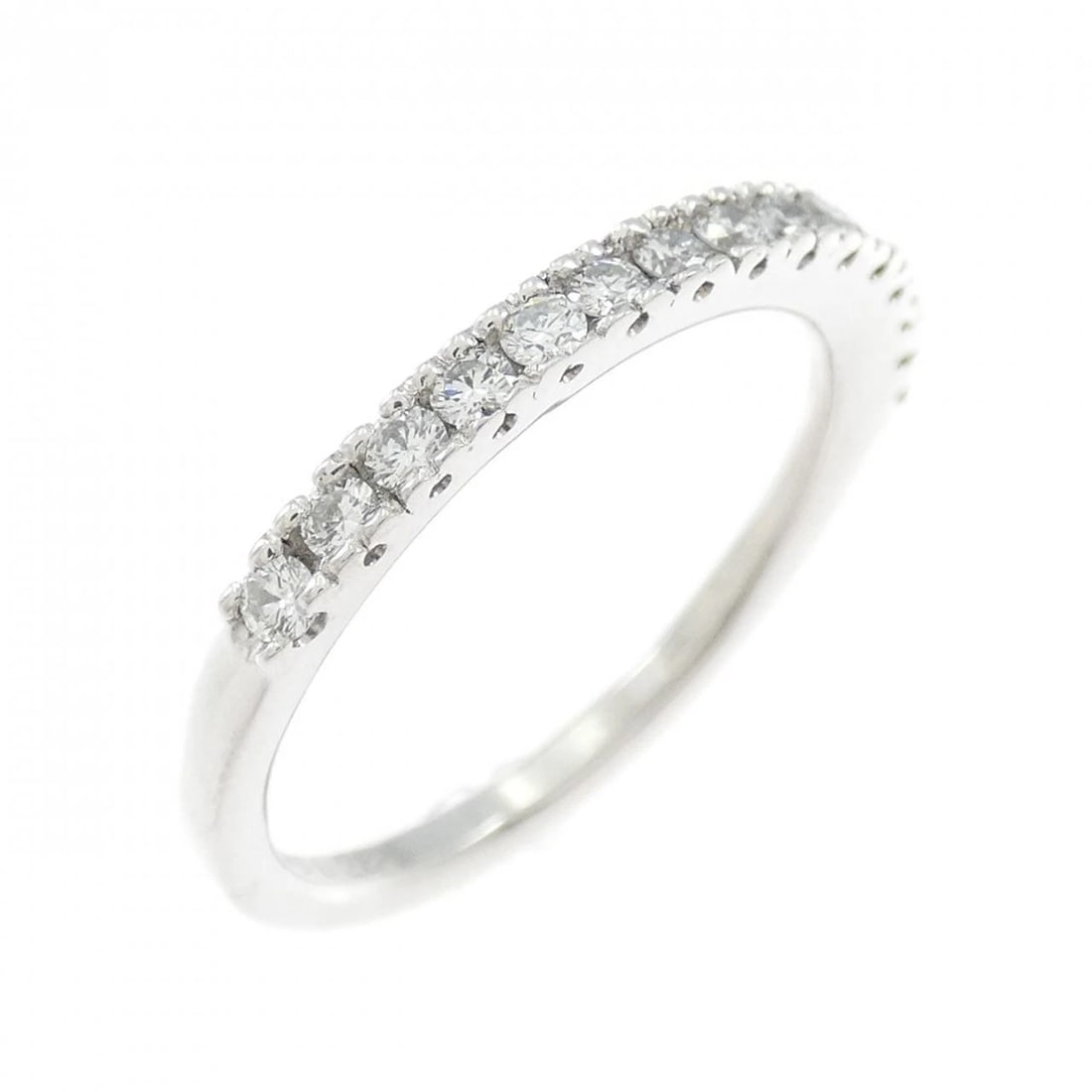 K18WG HALF ETERNITY DIAMOND RING (1 of 2)