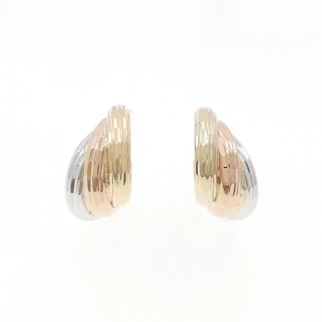 K14 THREE-COLOR PIERCE: K14 Three-Color Pierce Brand: Unbranded Type: Pierce/Earring Material: 14K Yellow Gold / 14K White Gold / 14K Pink Gold, Color: Yellow Gold / White Gold / Pink Gold Size: Approx. height x
