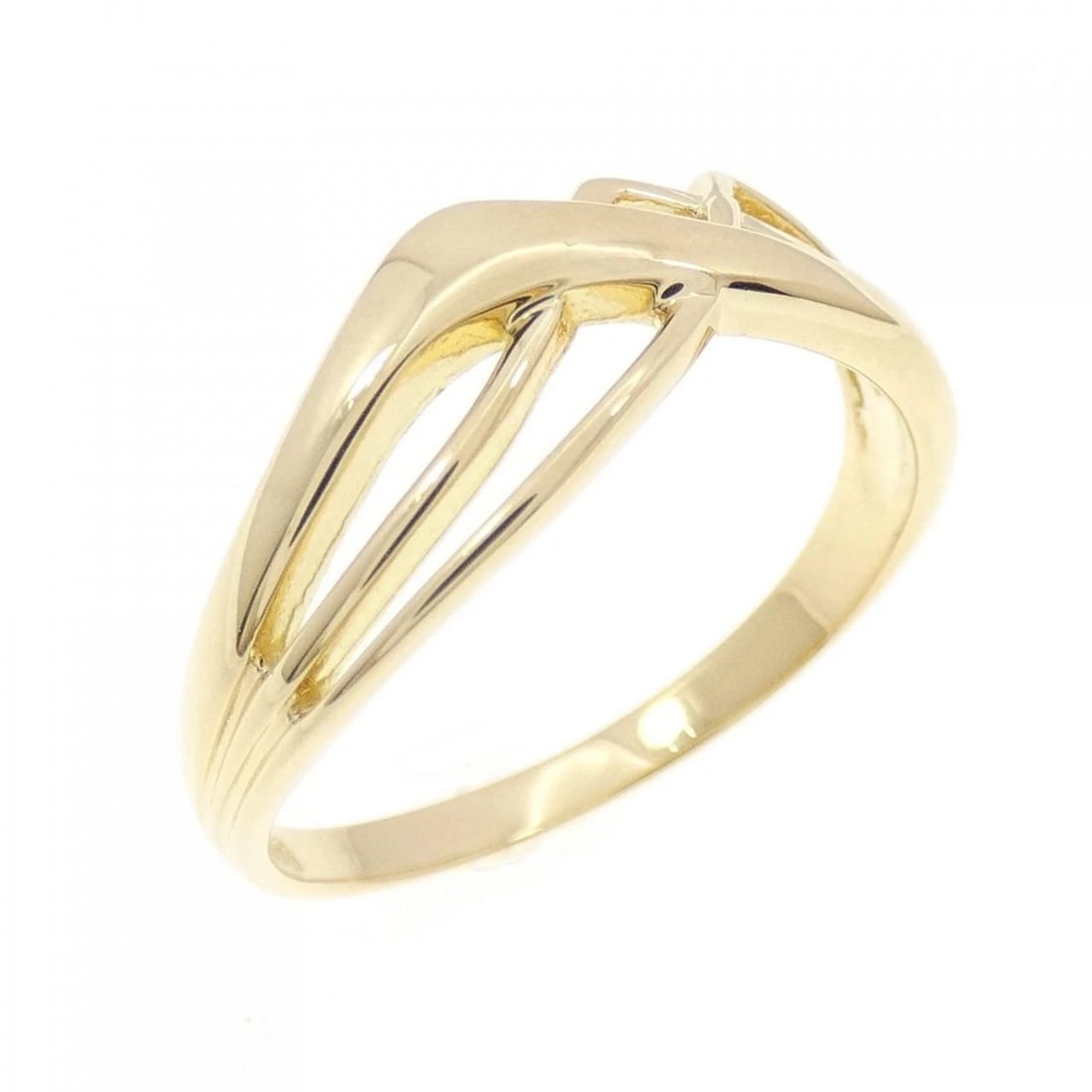 K18YG RING: K18YG ring Brand: Unbranded Type: ring Material: K18 yellow gold, Color: Yellow Gold Size: US5 1/4 Accessories: None Accessories Notice: When purchasing pre-owned goods, please refer to the
