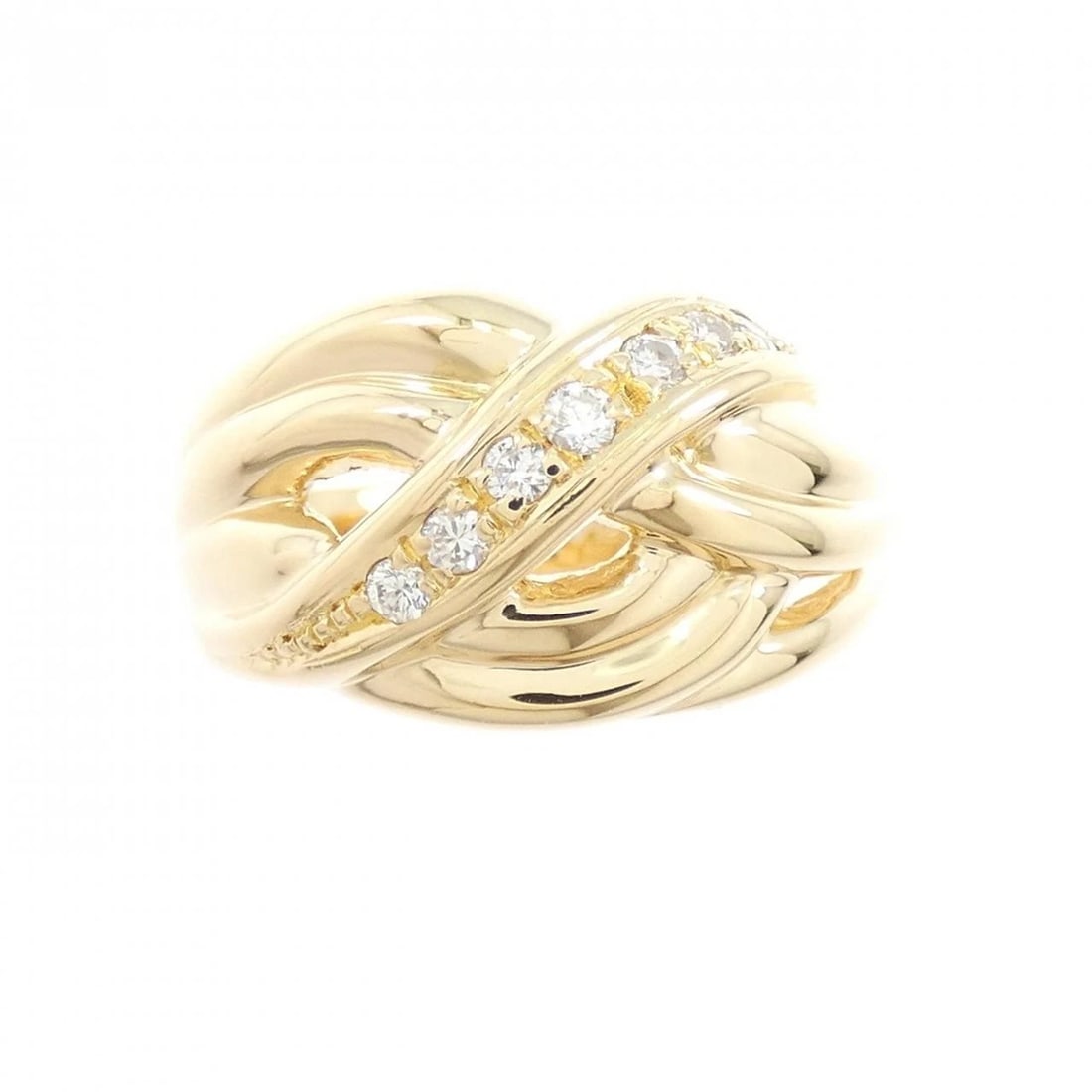 K18YG DIAMOND RING - 2