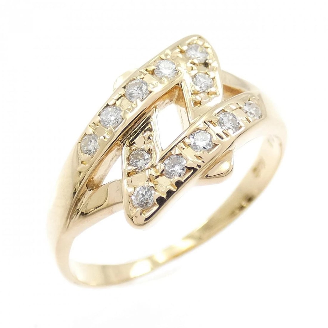 K18YG DIAMOND RING (1 of 2)