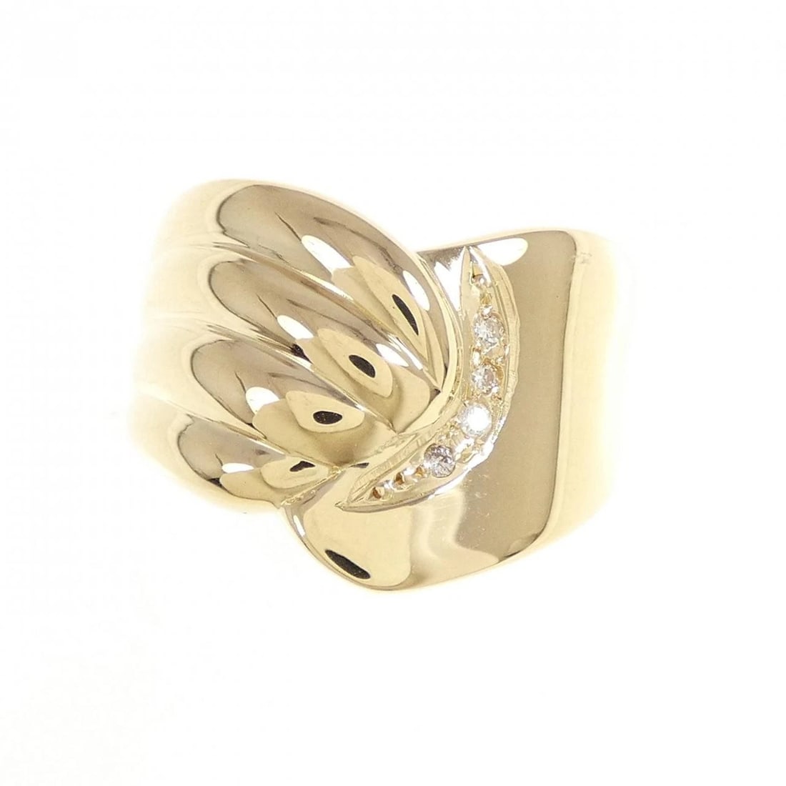 K18YG DIAMOND RING - 2