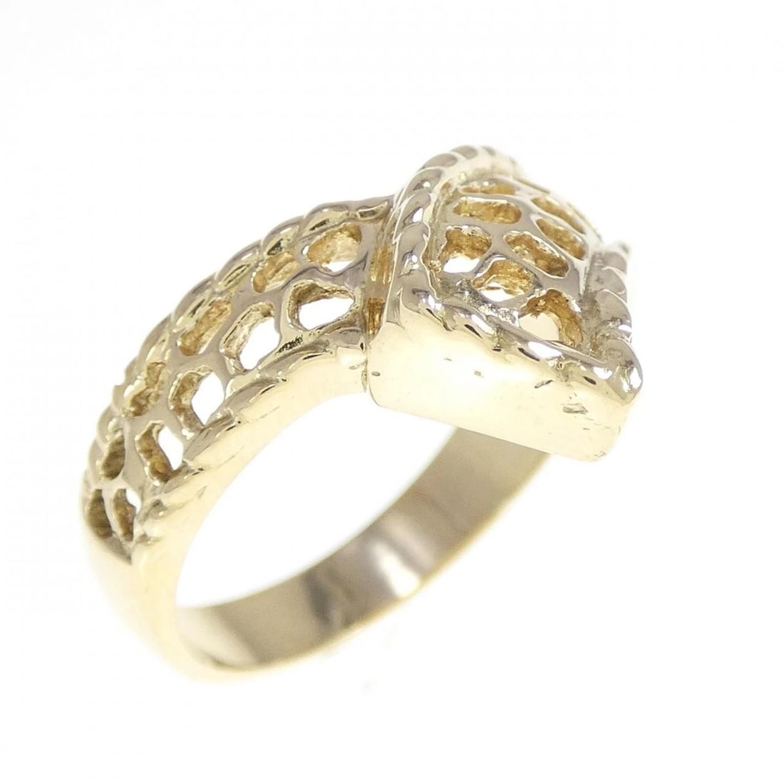 K18YG RING: K18YG ring Brand: Unbranded Type: Ring Material: K18 yellow gold, Color: Yellow Gold Size: US6 1/4 Accessories: None Accessories Notice: When purchasing pre-owned goods, please refer to the