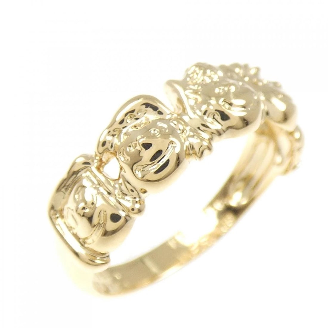 K18YG RING: K18YG ring Brand: Unbranded Type: Ring Material: K18 yellow gold, Color: Yellow Gold Size: US6 Accessories: None Accessories Notice: When purchasing pre-owned goods, please refer to the ph