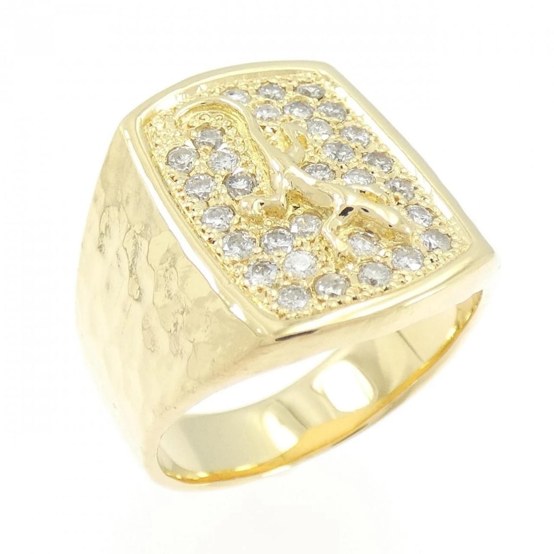 K18YG DIAMOND RING (1 of 2)