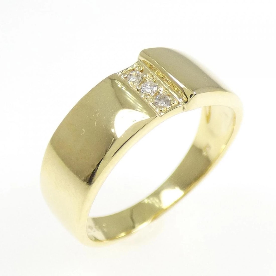 K18YG DIAMOND RING: K18YG Diamond Ring Brand: Unbranded Type: Diamond ring Material: K18 yellow gold, Main Stone/Creation Natural Color: Yellow Gold Size: US3.5 Accessories: None Accessories Notice: When