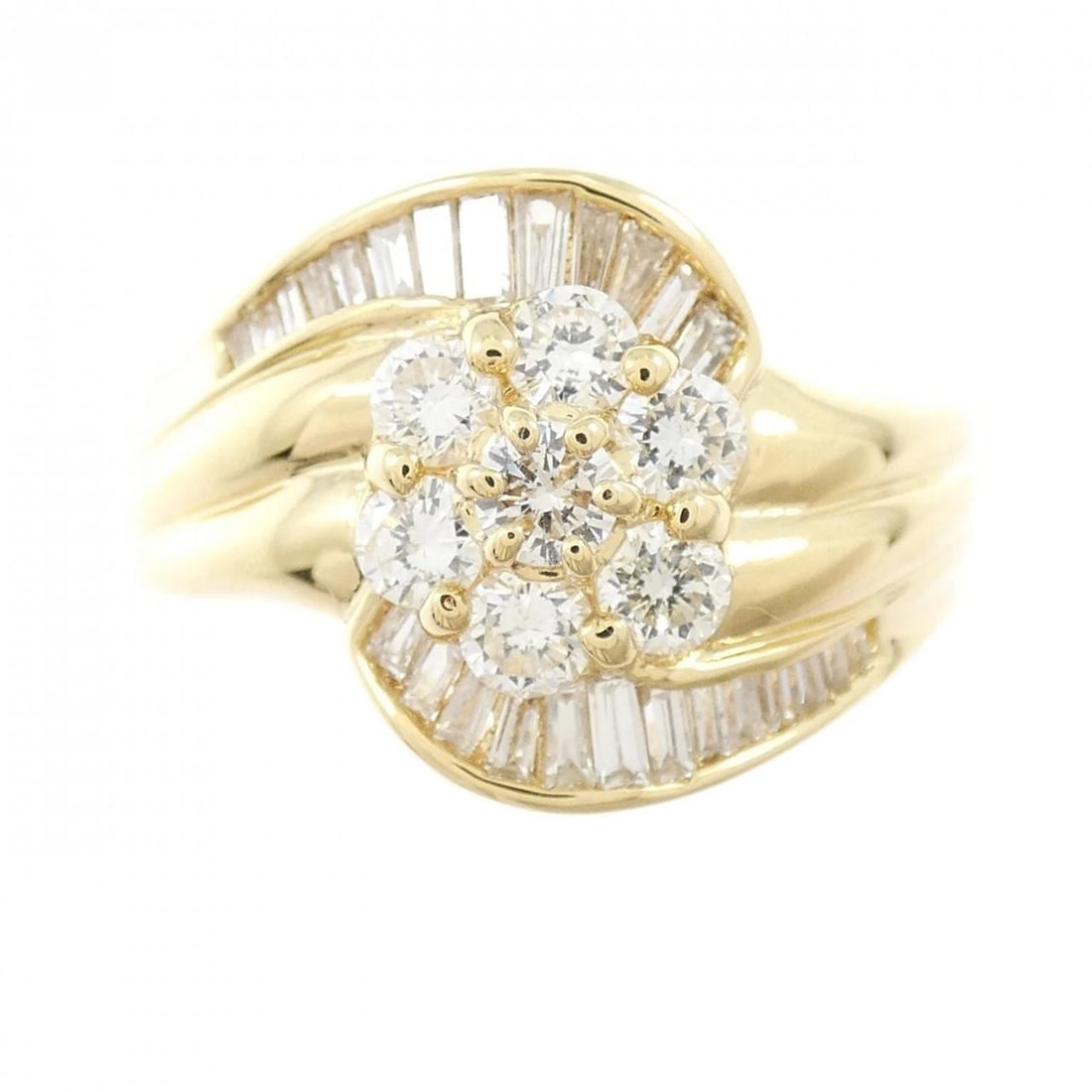 K18YG DIAMOND RING - 2