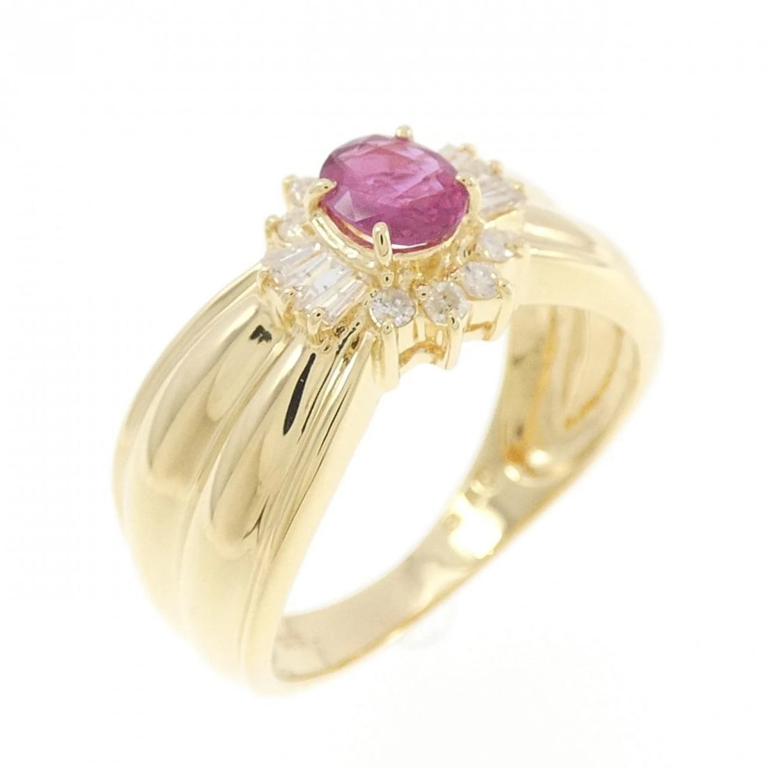 18K YELLOW GOLD RUBY RING (1 of 2)