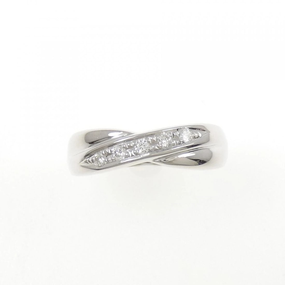 K18WG DIAMOND RING - 2