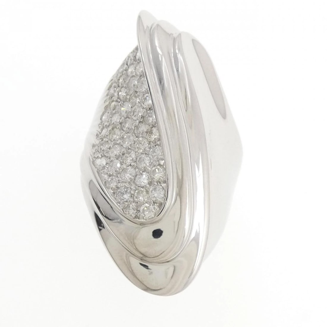 PT900 PAVE DIAMOND RING - 2