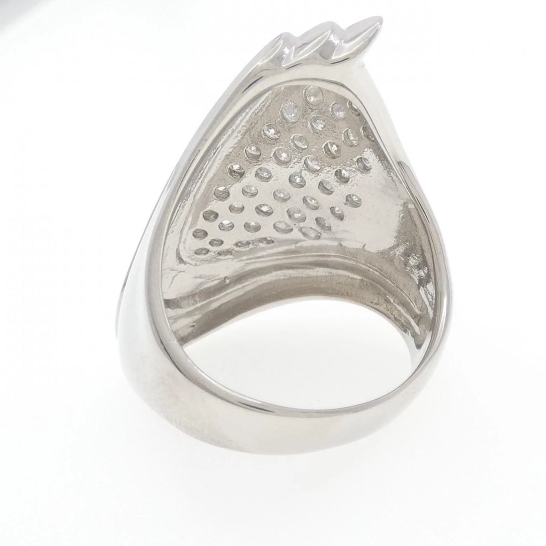 PT900 PAVE DIAMOND RING - 3