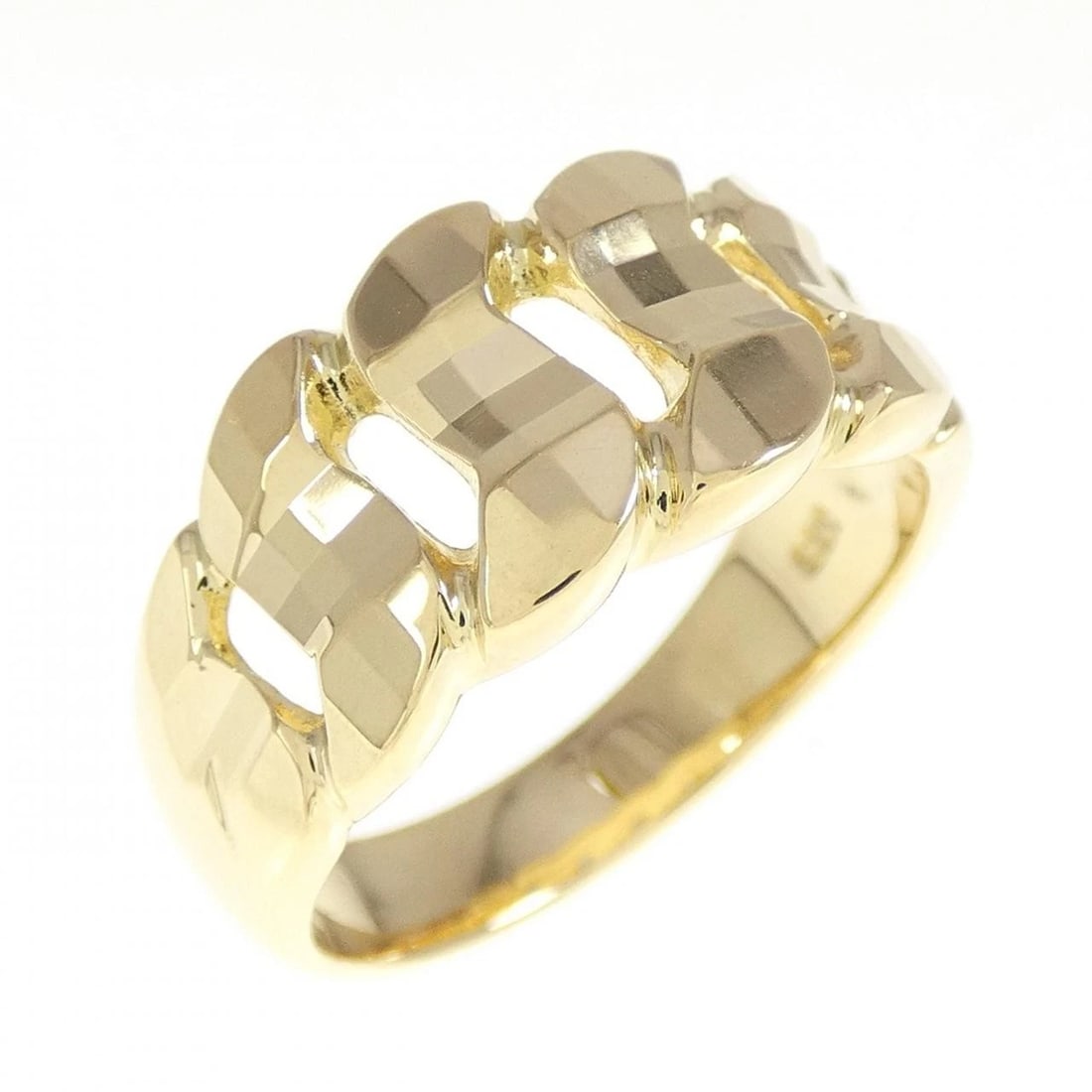 K18YG RING: K18YG ring Brand: Unbranded Type: Ring Material: K18 yellow gold, Color: Yellow Gold Size: US6 1/2 Accessories: None Accessories Notice: When purchasing pre-owned goods, please refer to the