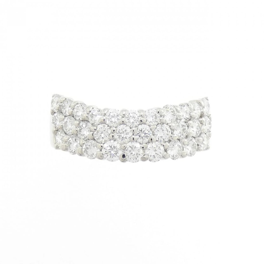 PT900 PAVE DIAMOND RING - 2