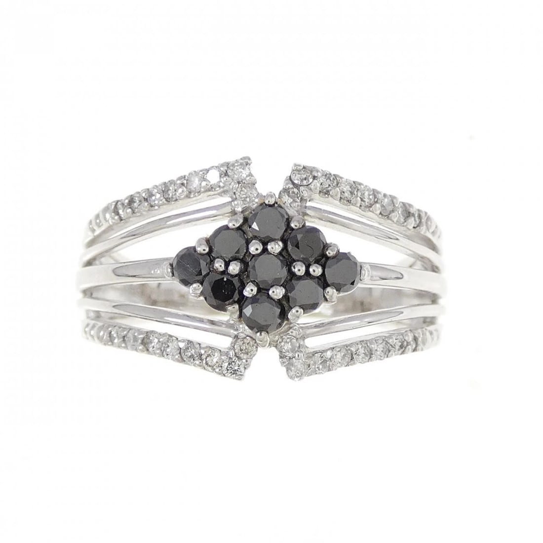 K18WG DIAMOND RING - 2