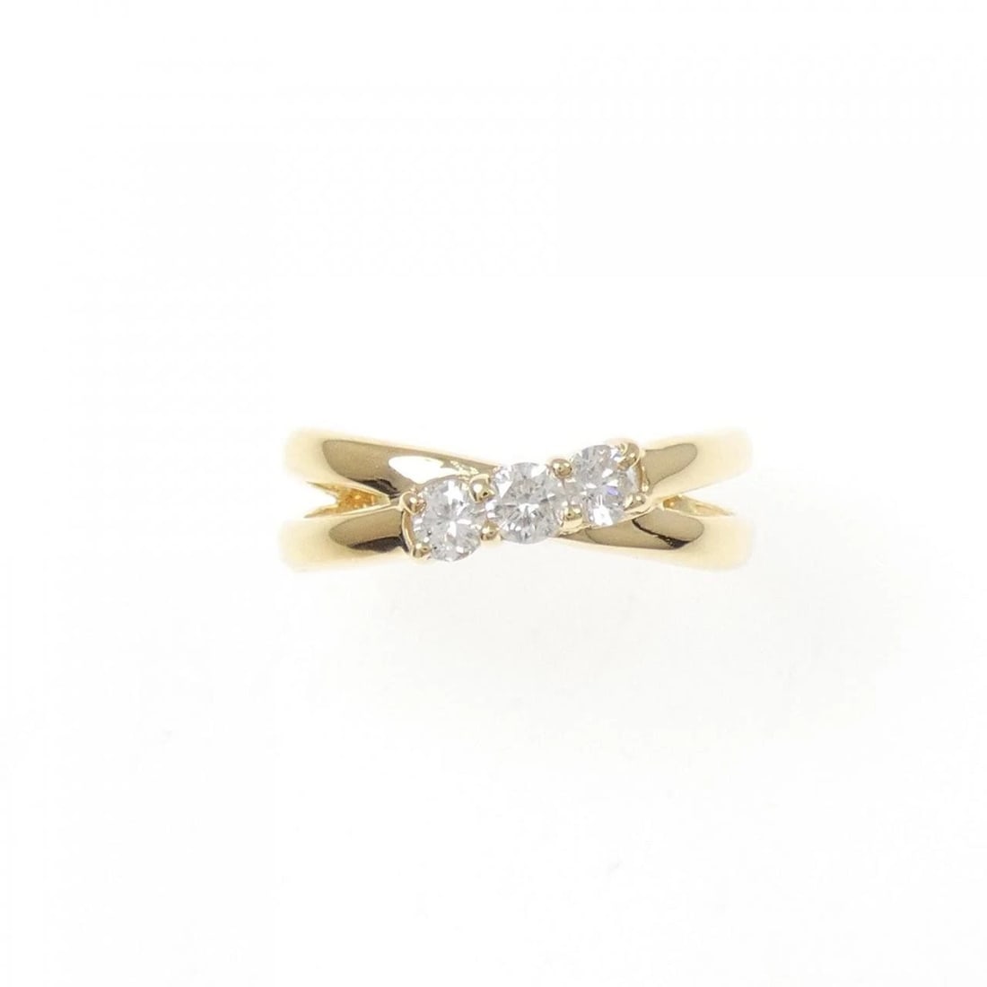 K18YG DIAMOND RING - 2