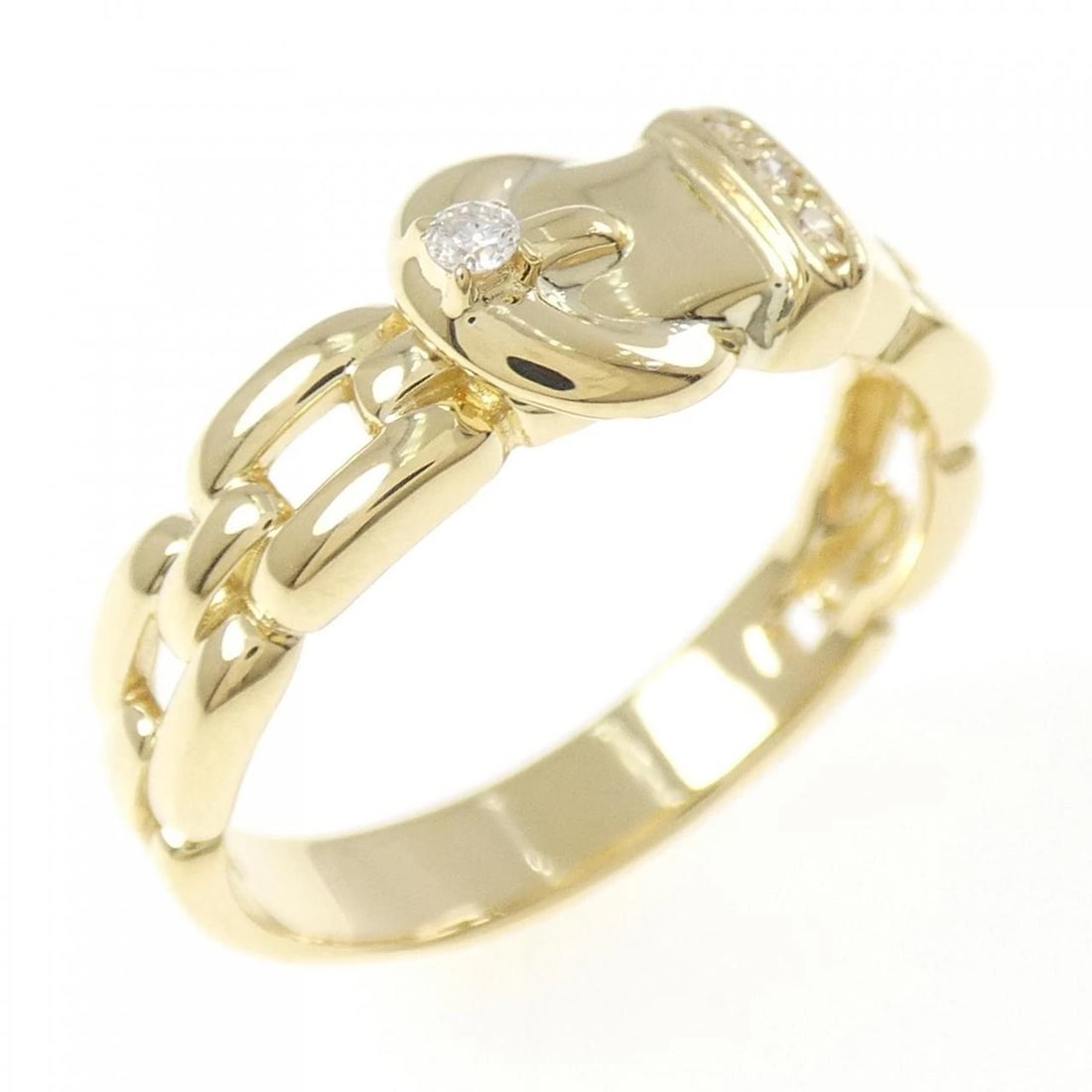 K18YG DIAMOND RING: K18YG Diamond Ring Brand: Unbranded Type: Diamond ring Material: K18 yellow gold, Main Stone/Creation Natural Color: Yellow Gold Size: US9 Accessories: None Accessories Notice: When
