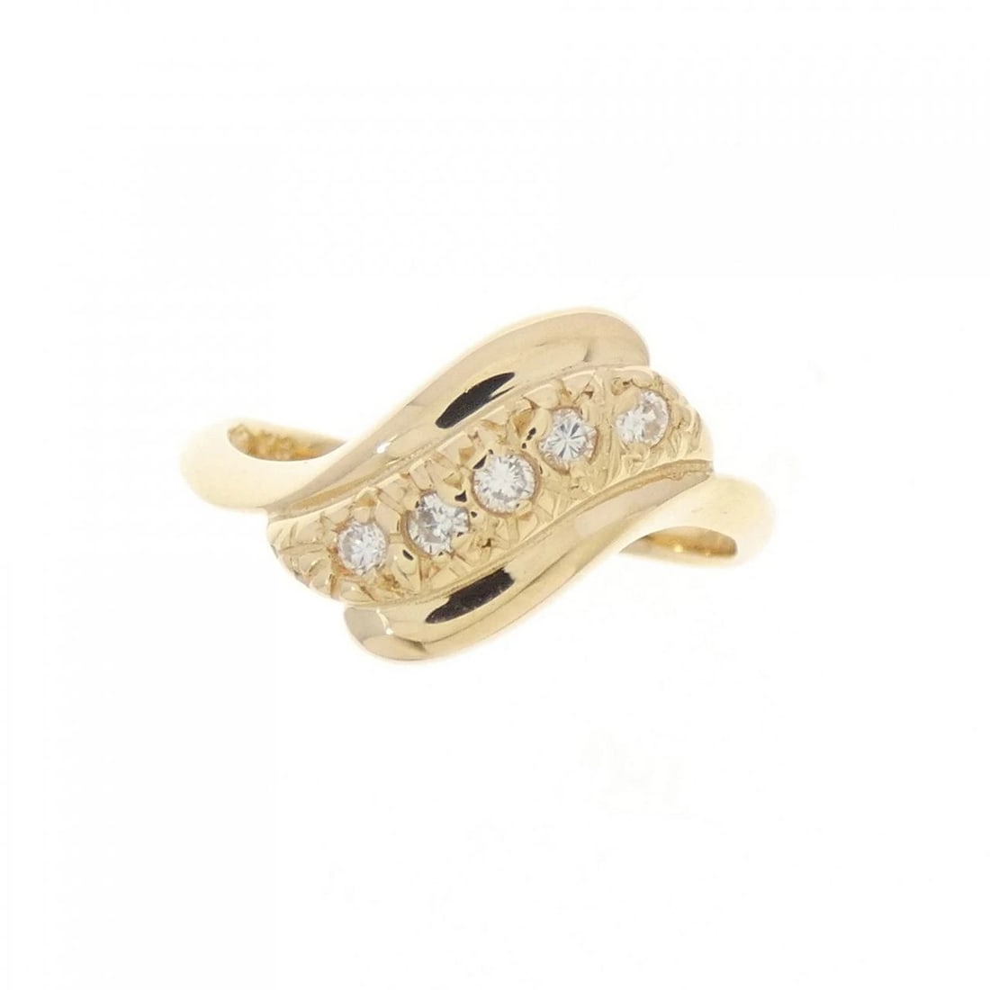 K18YG DIAMOND RING - 2