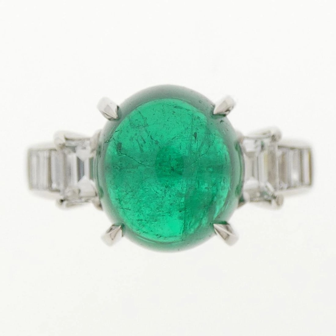 PT900 EMERALD RING - 2