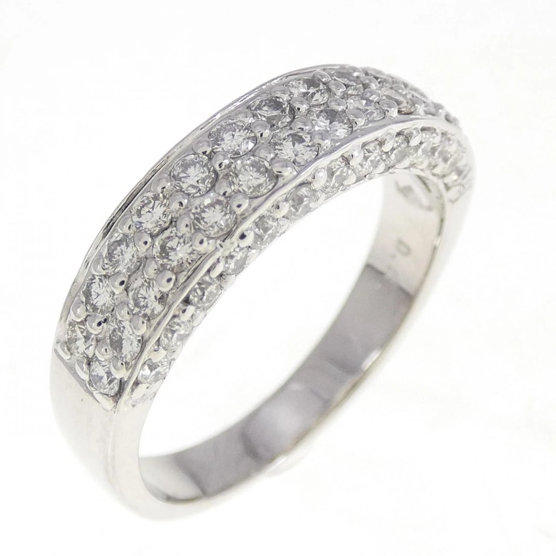 K18WG DIAMOND RING: K18WG Diamond Ring Brand: Unbranded Type: Diamond Ring Material: K18 white gold, Main Stone/Creation Natural Color: White Gold Size: US6 1/4 Accessories: None Accessories Notice: When