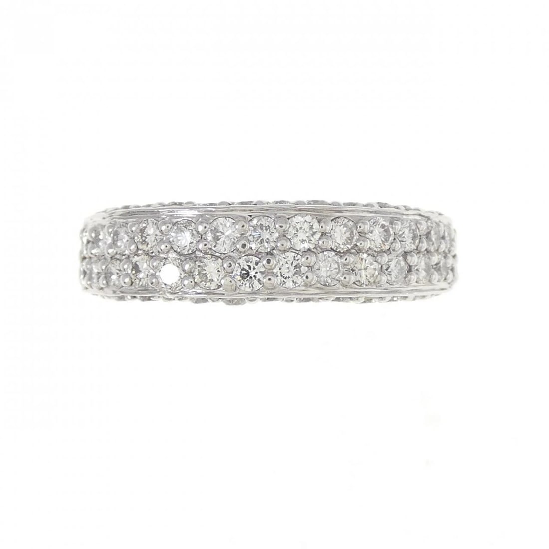 K18WG DIAMOND RING - 2