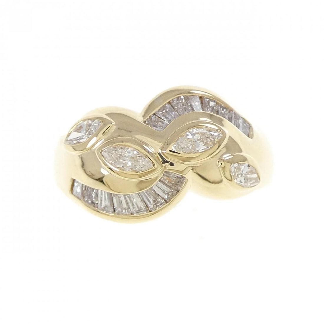 K18YG DIAMOND RING - 2