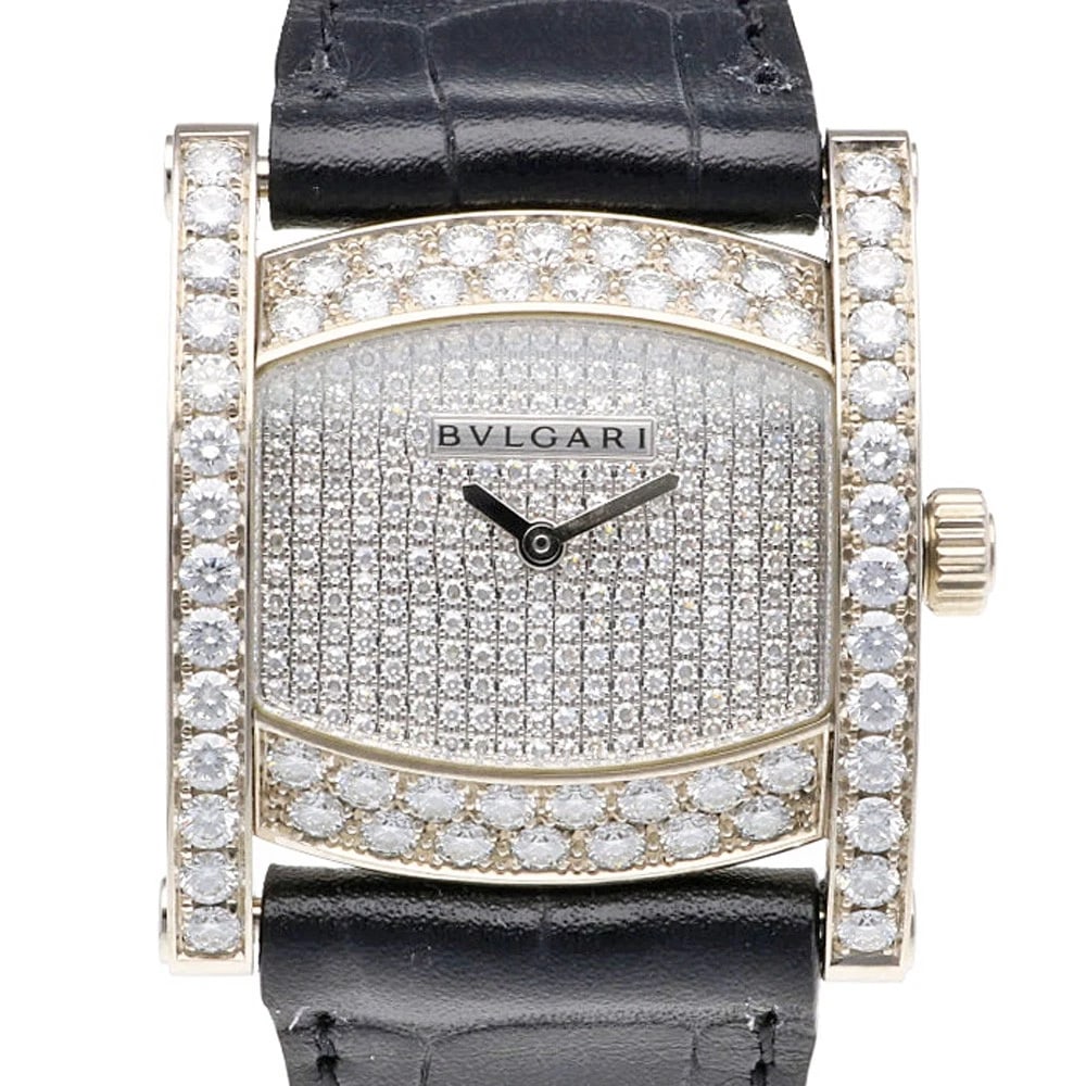 BVLGARI ASSIOMA WATCHES K18 WHITE GOLD DIAMOND BEZEL DIAMOND WATCH (1 of 5)