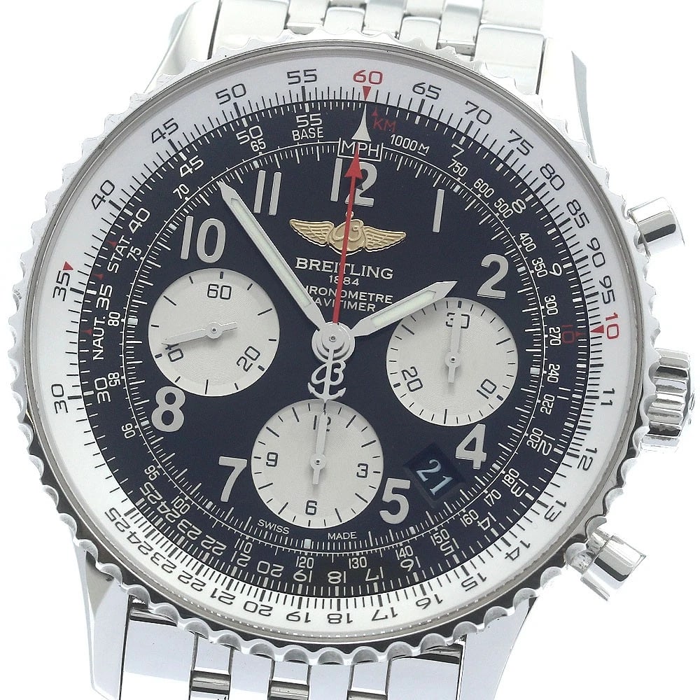 BREITLING NAVITIMER CHRONOGRAPH BLACK WATCH (1 of 3)