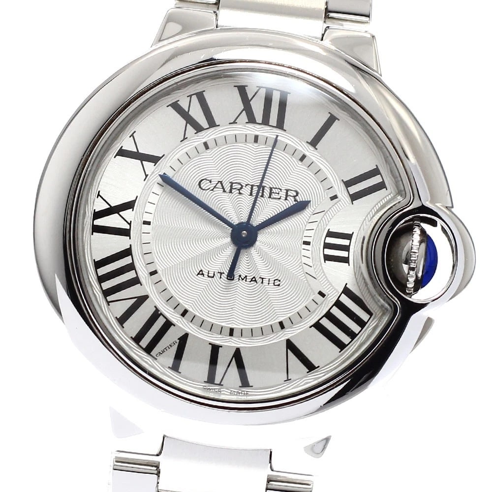 CARTIER BARON BLUE SILVER WATCH: CARTIER Baron Blue Silver Watch Brand: CARTIER Type: Wristwatch Material: Band Material Stainless Steel, Case Material Stainless Steel Color: Band Color Silver, Dial Color Silver, Case Color