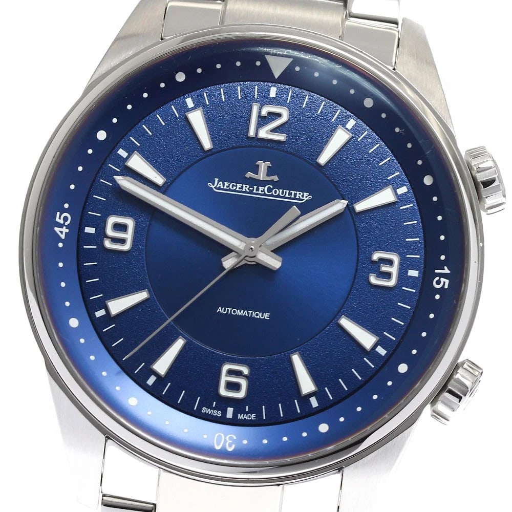 JAEGER LECOULTRE POLARIS WATCH: JAEGER LECOULTRE Polaris Watch Brand: JAEGER-LECOULTRE Type: Wristwatch Material: Band Material Stainless Steel, Case Material Stainless Steel Color: Band Color Silver, Dial Color blue, Case Color